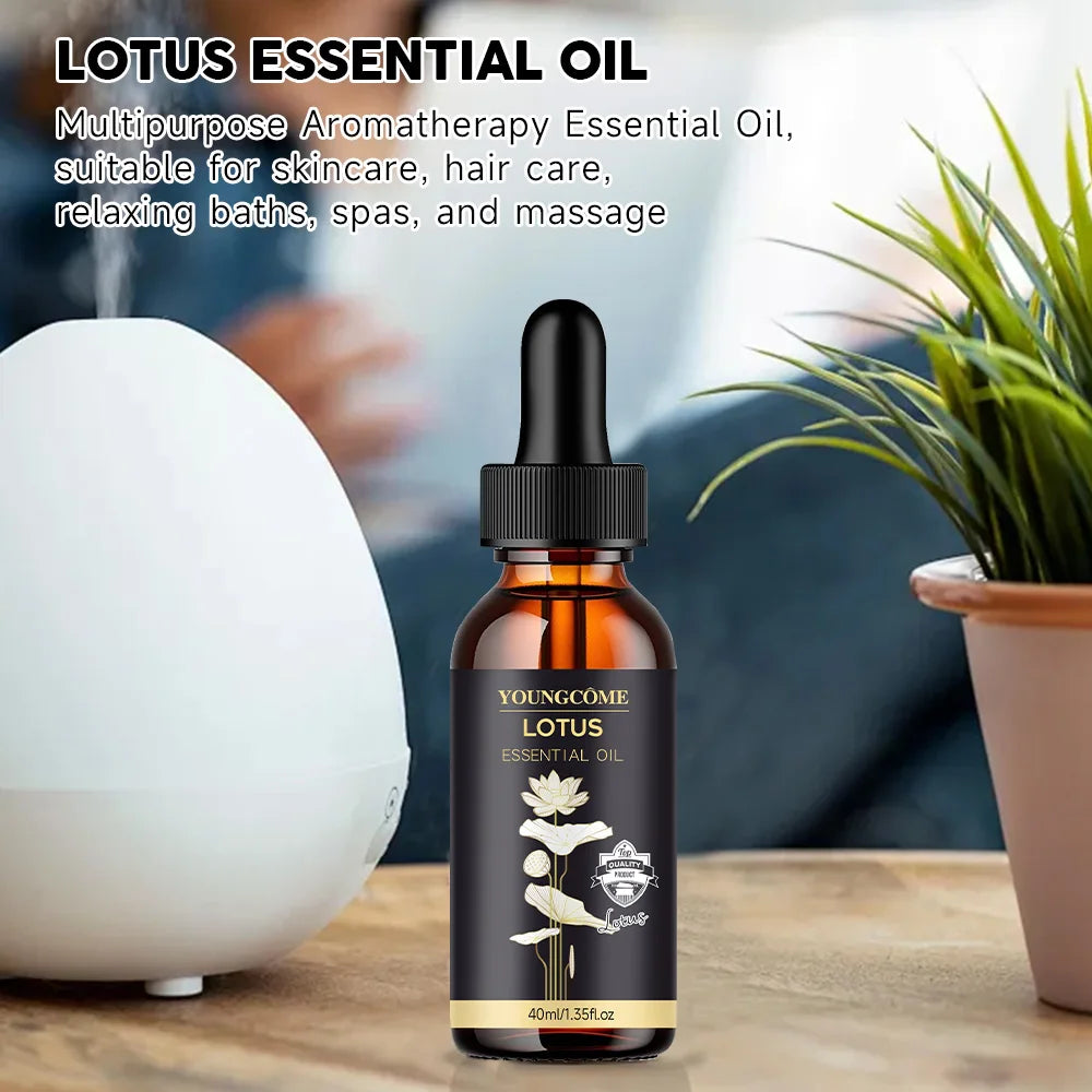 YOUNGCOME Natural Lotus Essential Oil – Skin & Meditation Lotus Essential Oil Qst