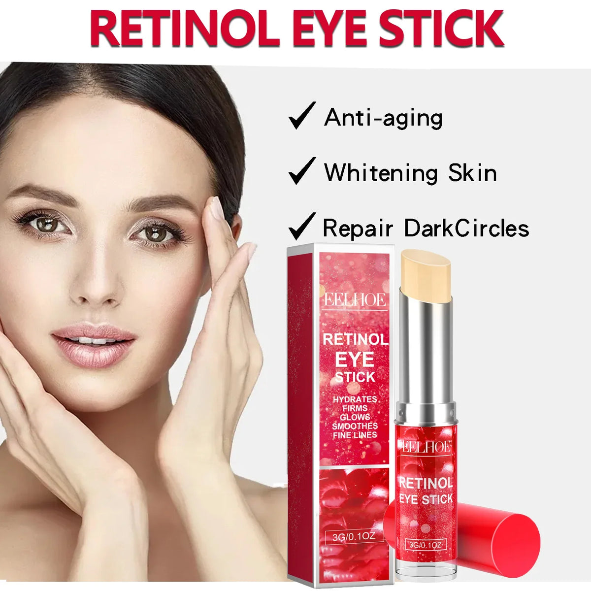 Retinol Eye Stick – Firming, Brightening & Hydrating Cream Retinol Eye Cream Qme