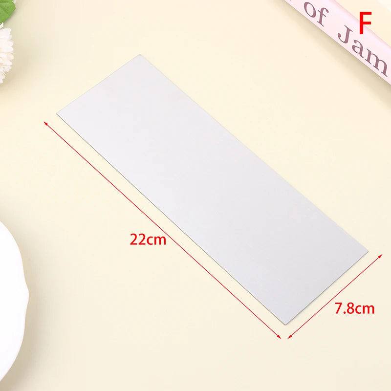 Stainless Steel Double-Sided Cake Scraper & Comb Tool Cake Decorating Tool Qst F