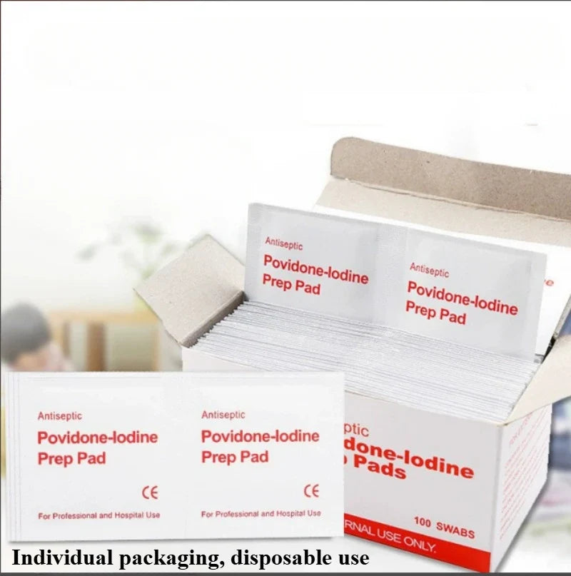 Portable Iodine Disinfection Swabs – Outdoor First Aid Kit Antiseptic Swabs Qme