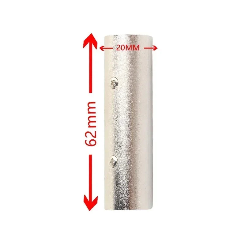 3-Pin XLR Male Mic Plug Connector – Zinc Alloy Audio Adapter XLR Mic Connector Qme
