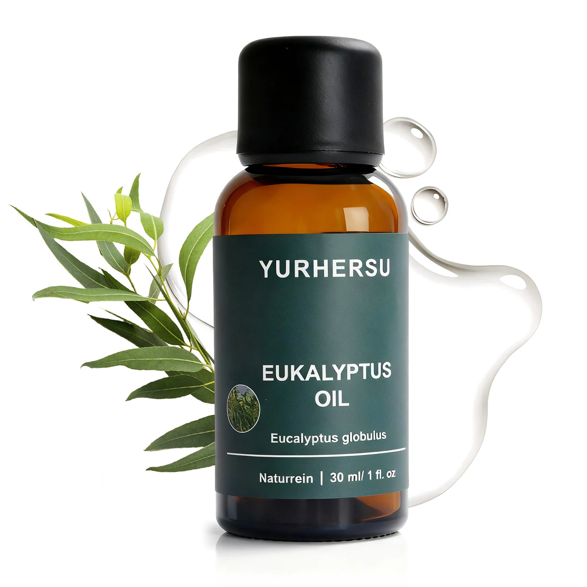 YURHERSU Pure Eucalyptus Essential Oil 30ml – Diffuser & Skin Essential Oil Qst 1pcs 30ml