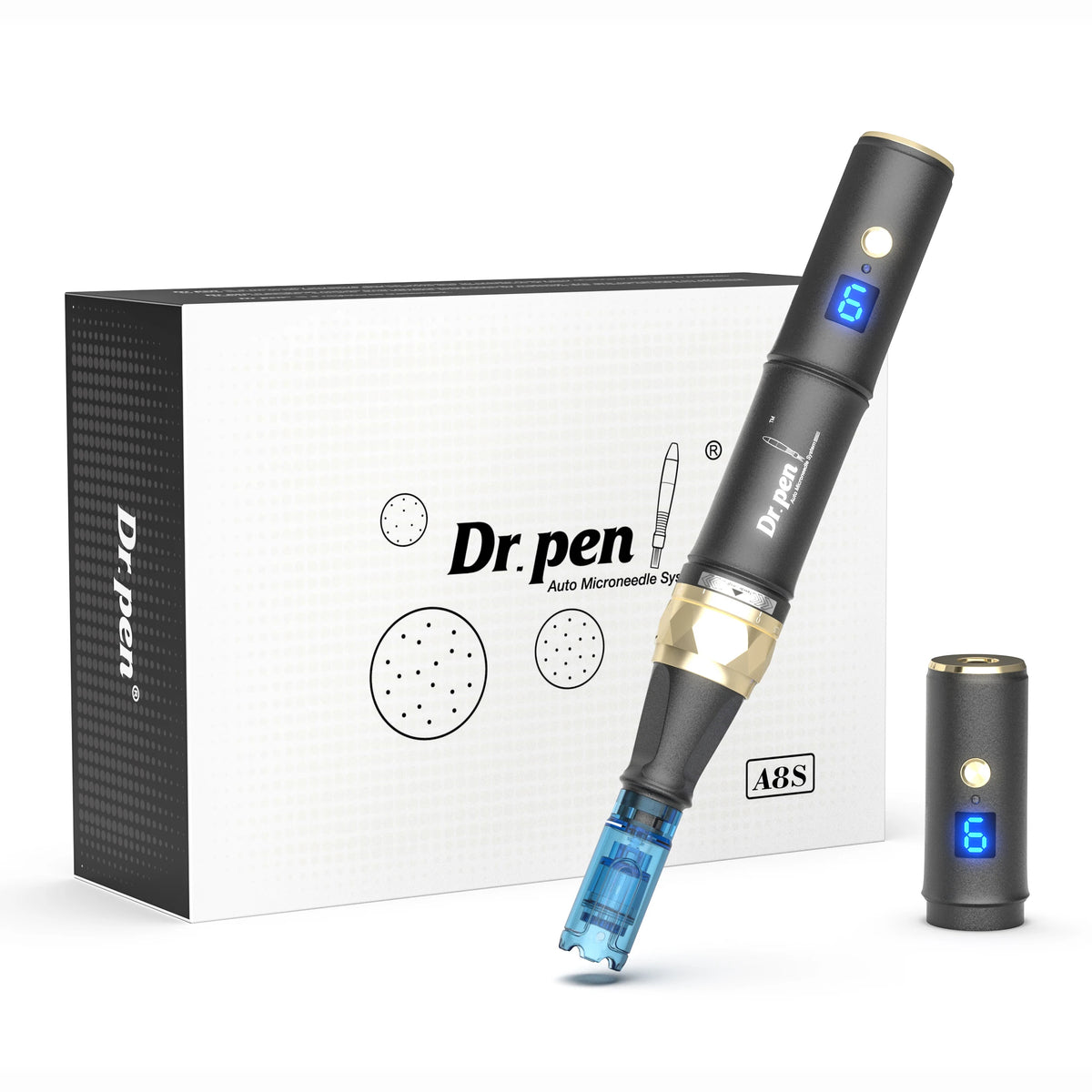 Dr. Pen Ultima A8S Wireless Microneedling Pen – 6-Speed Derma Microneedling Pen Qst
