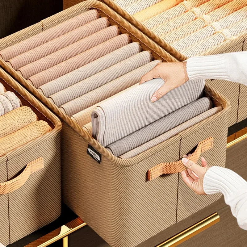 Large Capacity Foldable Storage Basket | Non-Woven Fabric Foldable Storage Basket Qme