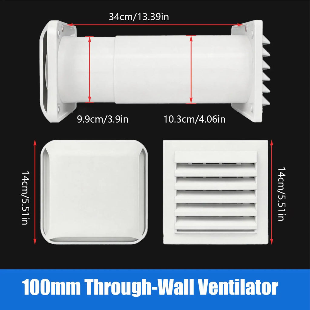 Passive Through-Wall Air Vent – Indoor Intake Ventilation Wall Air Vent Qme