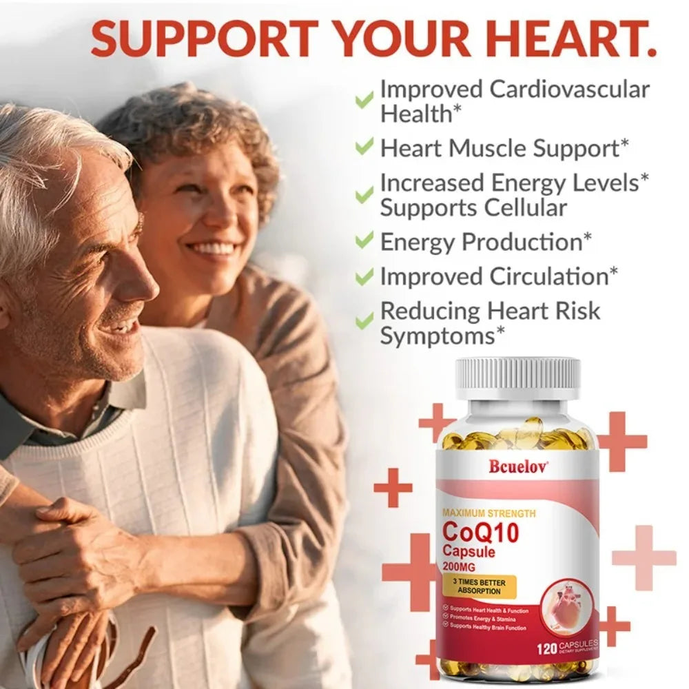 STRESSXCEL CoQ10 Capsules – Cellular Energy & Heart Support CoQ10 Supplement Qst