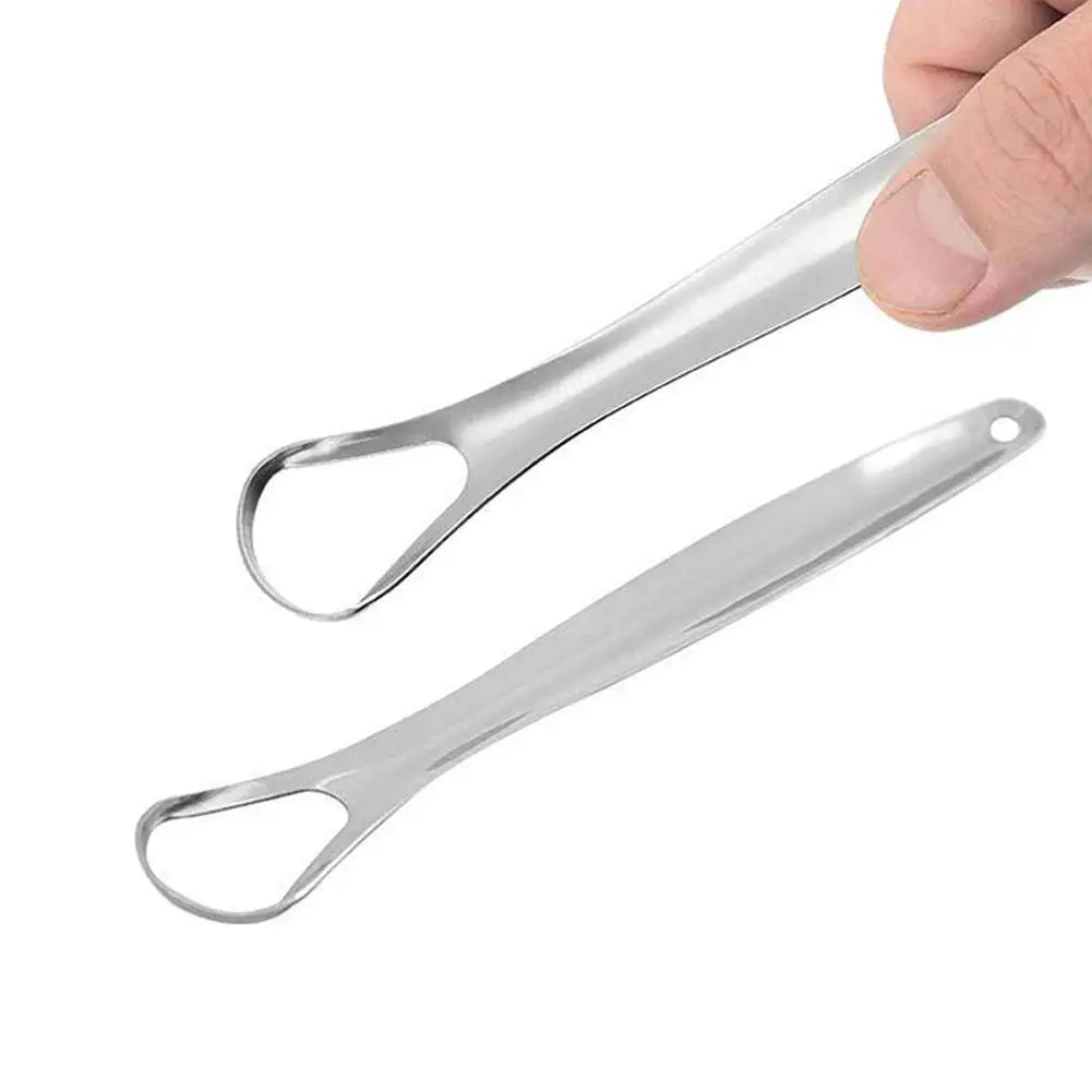 Stainless Steel Tongue Scraper with Travel Case for Adults Tongue Scraper Qme
