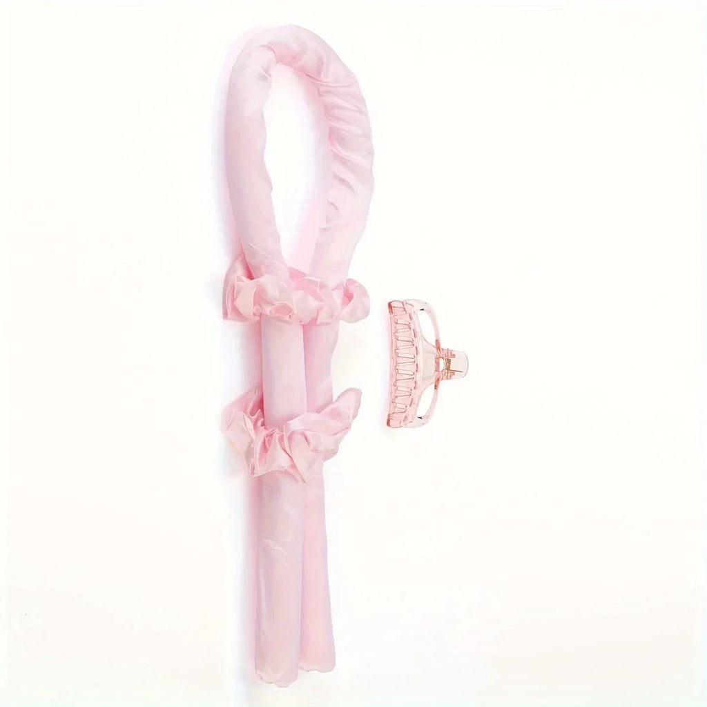 Heatless Curling Rod Headband – No Heat Silk Curl Ribbon Heatless Hair Curler Qme