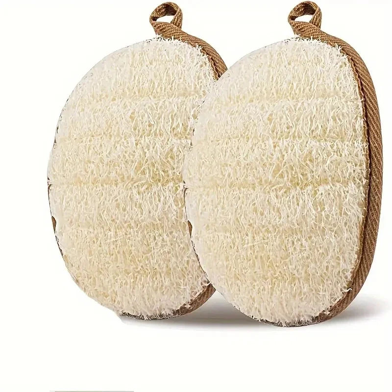 Natural Loofah Body Scrubber – Soft Exfoliating Sponge Loofah Body Scrubber Qme