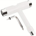 Skateboard T-Tool & Allen Wrench Multi-Function Skate Tool Skateboard Tool Qme White 1pc