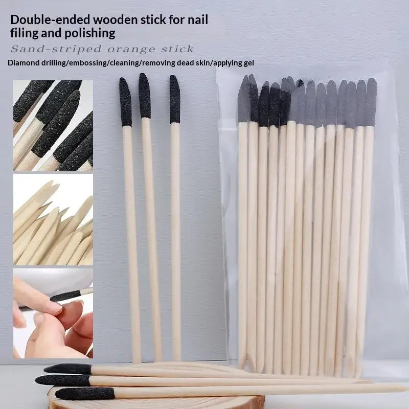Dual-Grit Sanding Sticks Flat Head – Nail & Craft Modeling Nail Sanding Sticks Qme