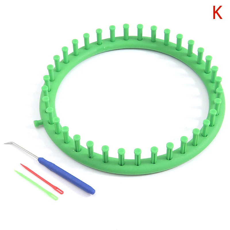 Rectangle & Round Knitting Loom Set – DIY Weaving Kit for Beginners Knitting Loom Kit Qst K24cm