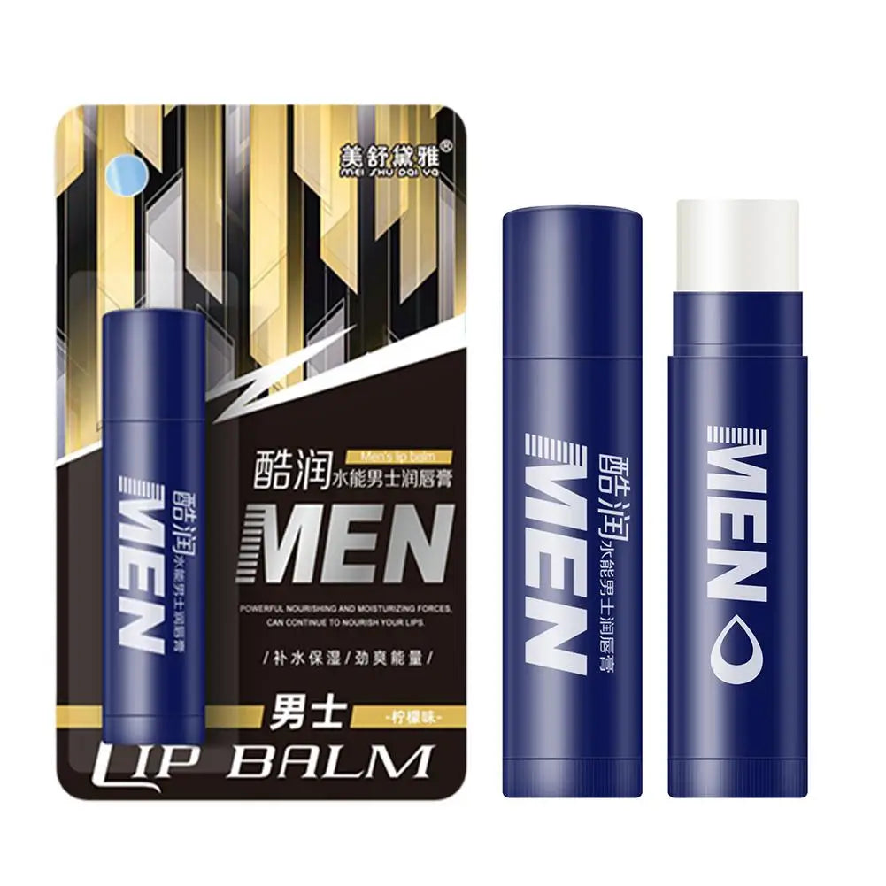 Men's Hydrating Lip Balm with Vitamin E – 4 Flavors Men's Lip Balm Qme