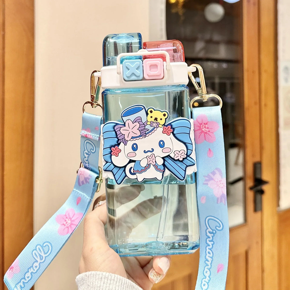 Hello Kitty Kuromi Acrylic Cup with Carry Handle – 21 Colors Character Acrylic Cup Qme 15