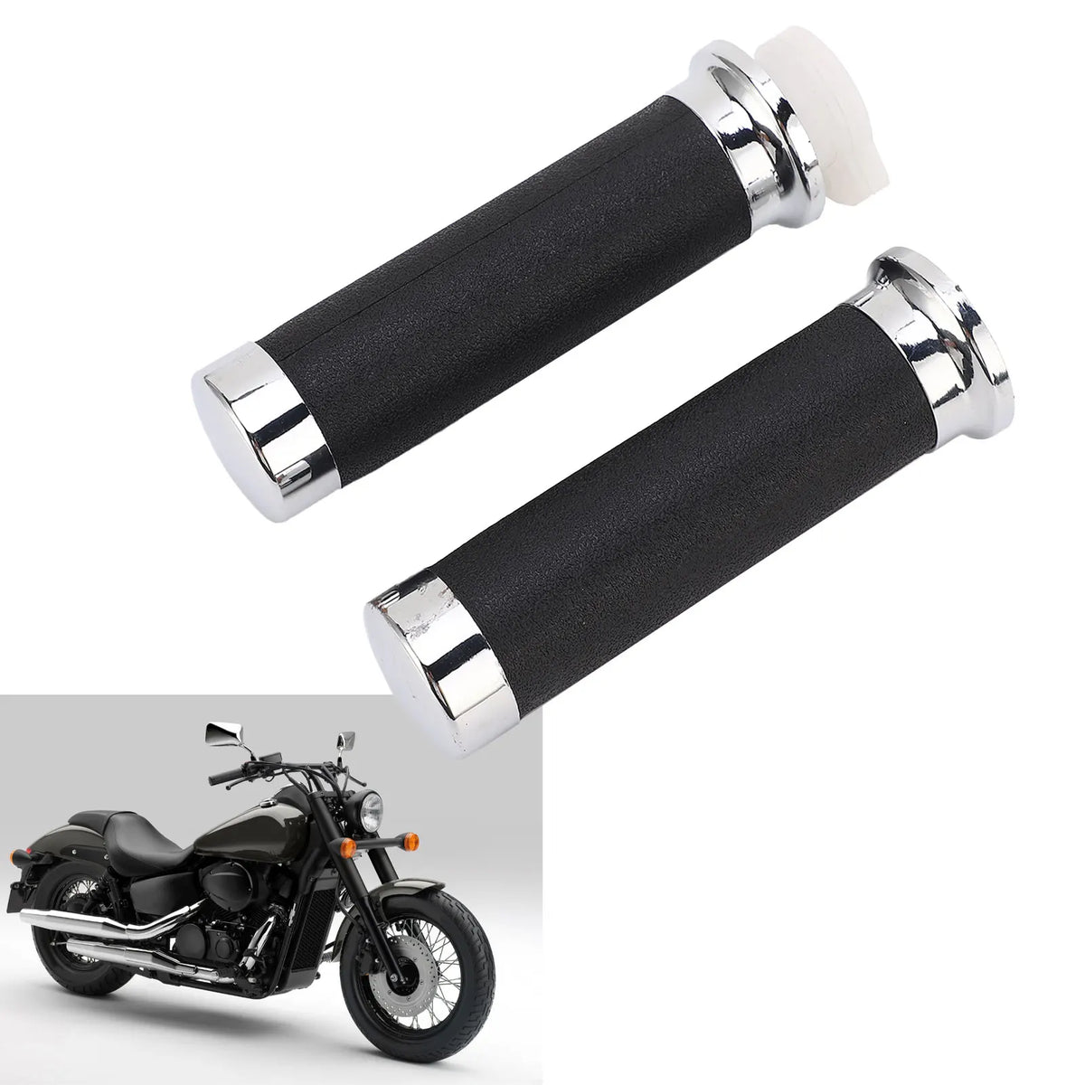 Ergonomic Motorcycle Throttle Handle Grips – ABS & Metal Motorcycle Handle Grips Qme
