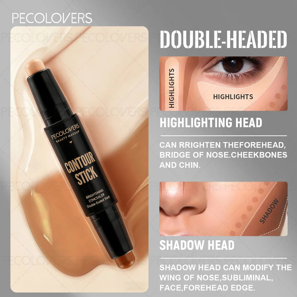 Creamy Contour Stick – Long-Lasting Non-Caking Sculpting Makeup Contour Makeup Stick Qme