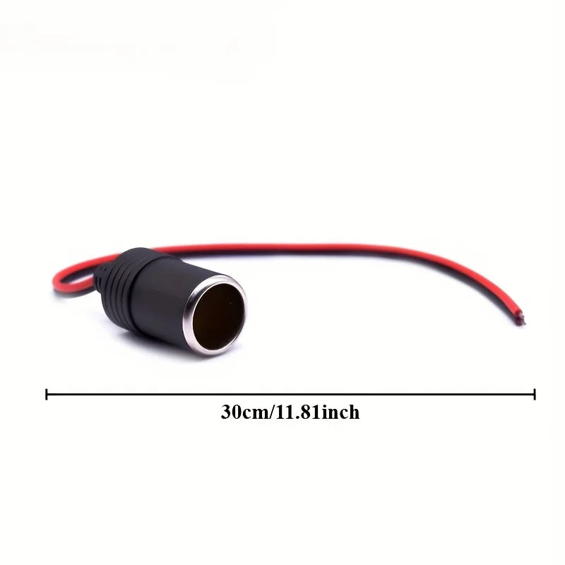 12V 120W Female Car Cigarette Lighter Socket Cable Adapter Car Power Adapter Qme