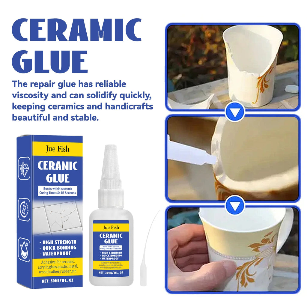 30ml Ceramic Repair Glue – Waterproof High-Strength Sealant Ceramic Repair Glue Qst