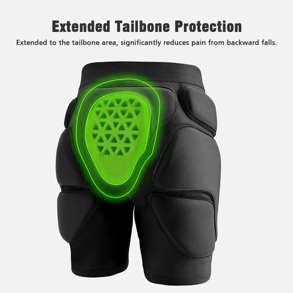 3D Padded Skating Shorts – EVA Protection, Breathable Lycra Padded Skating Shorts Qme