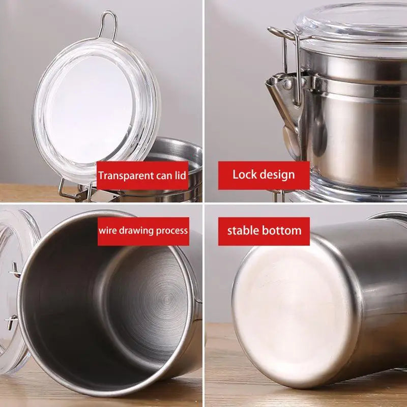 304 Stainless Steel Airtight Food Storage Container Food Storage Container Qme