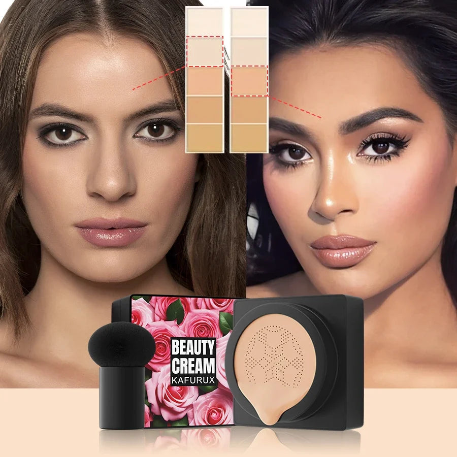 Mushroom Head Air Cushion CC Cream – Moisturizing Foundation Air Cushion Foundation Qme