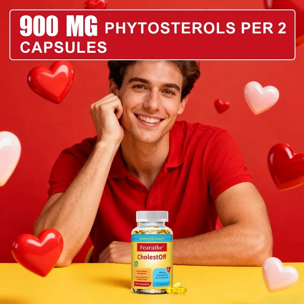 Fearathe Cholesterol Support Supplement – 120 Capsules Cholesterol Supplement Qst