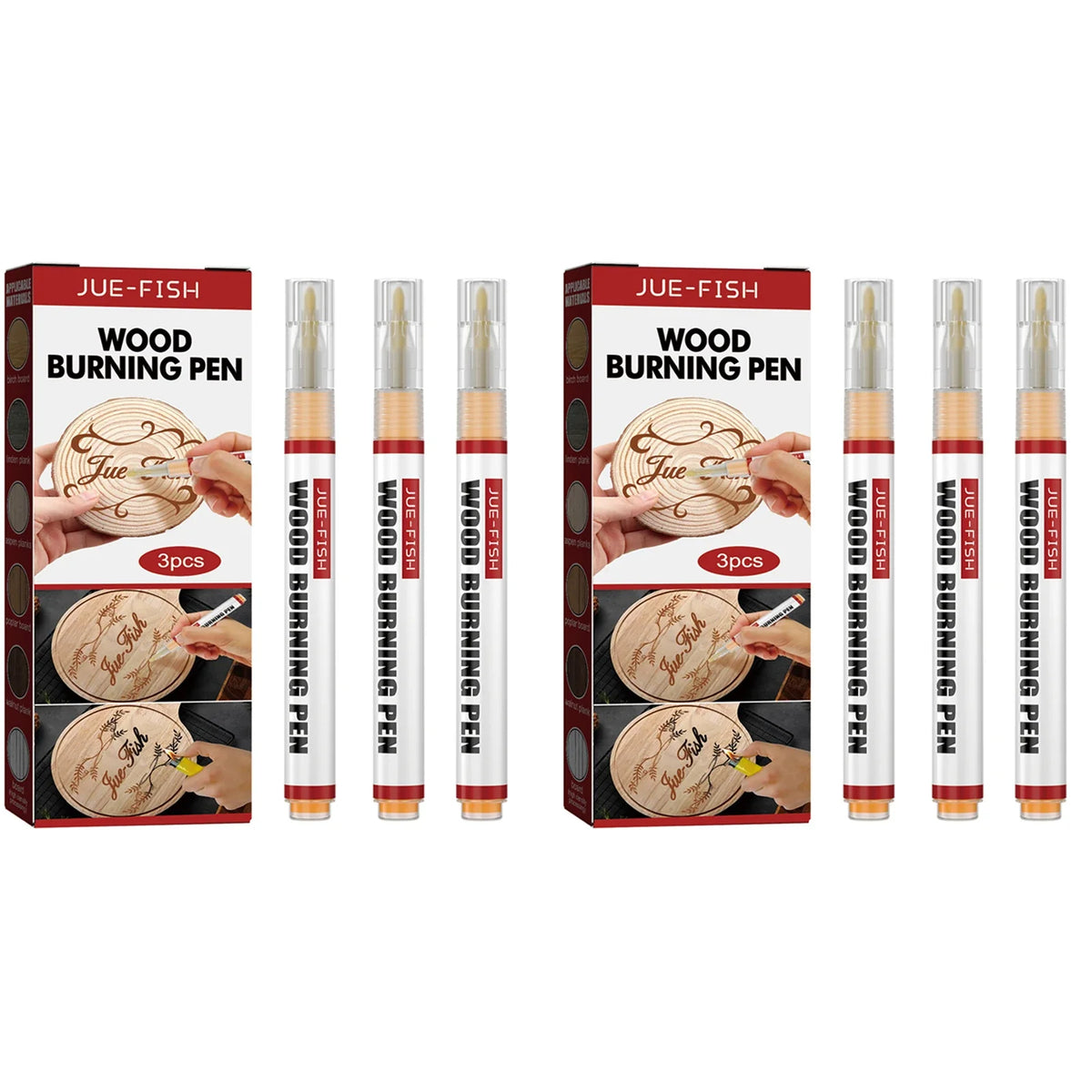 Wood Burning Pen Set – DIY Craft & Pattern Design Tool Wood Burning Pen Qme 6pcs Boxed