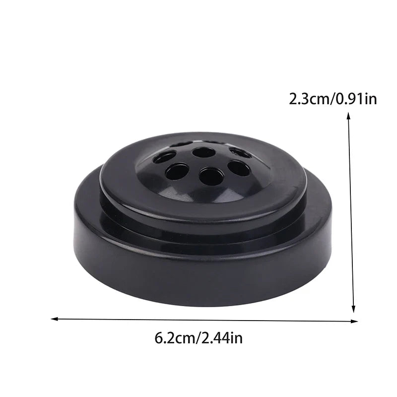 Black Plastic Desk Flag Stand – 8-Hole Mini Flagpole Base Desk Flag Stand Qme Default Title