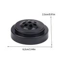 Black Plastic Desk Flag Stand – 8-Hole Mini Flagpole Base Desk Flag Stand Qme Default Title