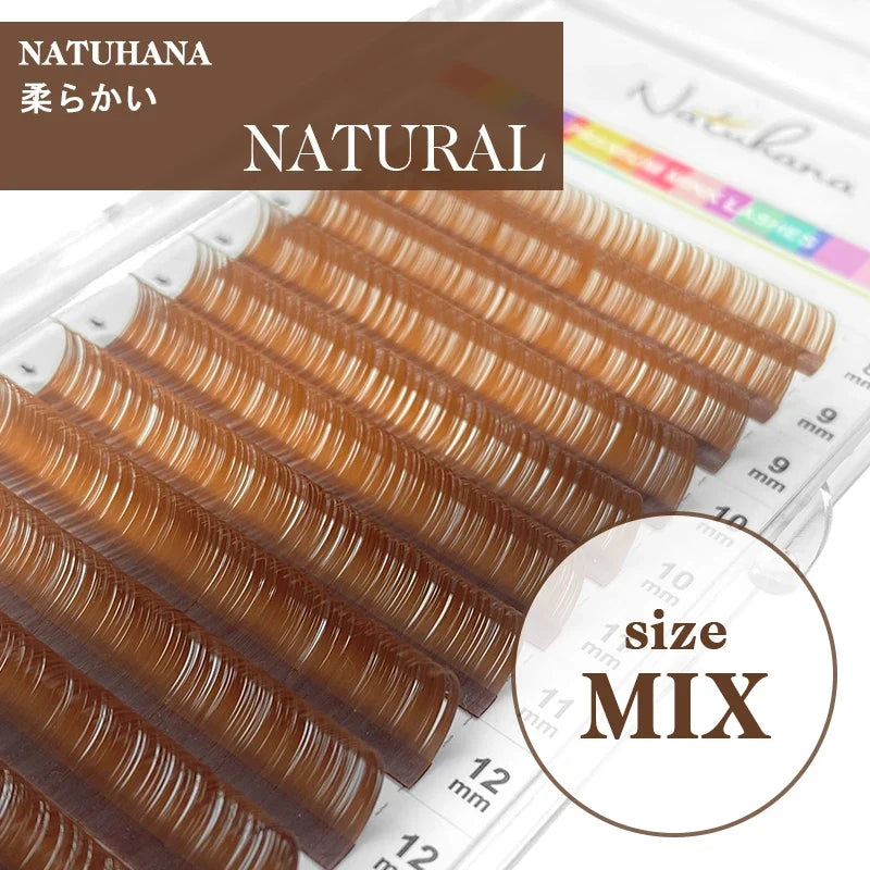NATUHANA Colored Individual Eyelash Extensions – 16 Colors Colored Lash Extensions Qme