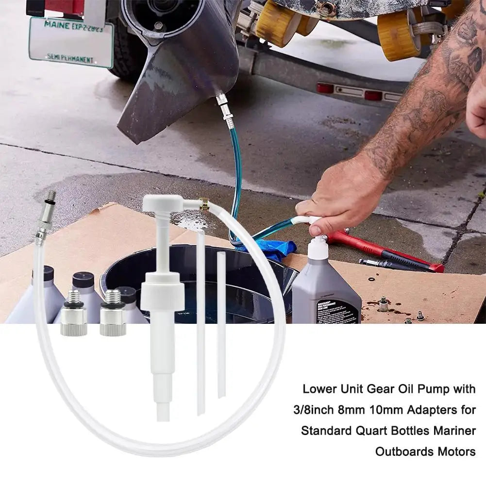 Marine Outboard Lower Gear Oil Pump Manual Tool Kit Marine Oil Pump Tool Qme