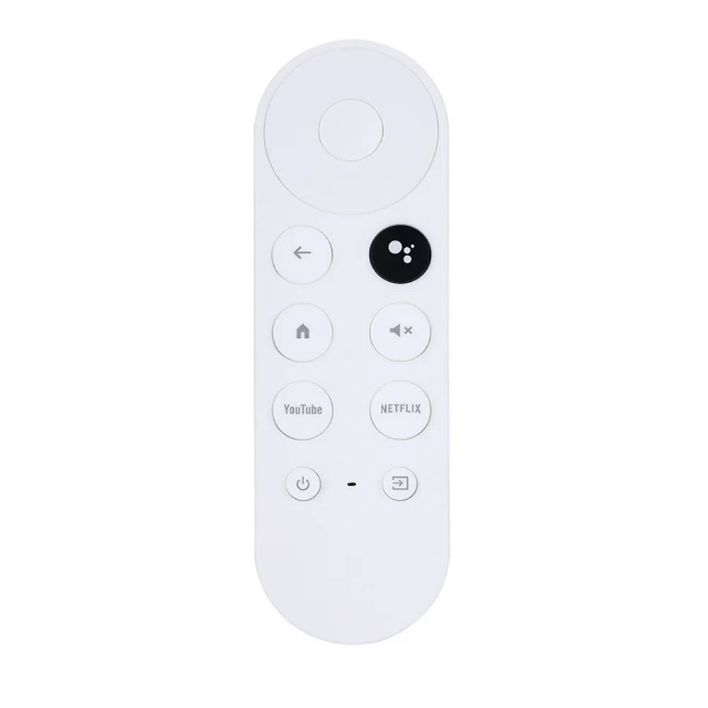 Voice Remote for Google Chromecast TV 4K Snow – G9N9N GA0140 TV Remote Control Qme WHITE