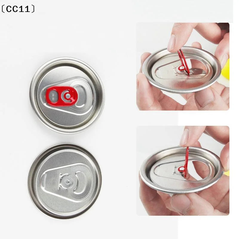 Aluminum Pull Ring Can Lids – 52mm Beverage & Food Can Covers Can Lid Cover Qme
