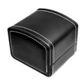 Portable PU Leather Watch Box Organizer – Men & Women Watch Box Organizer Qme black
