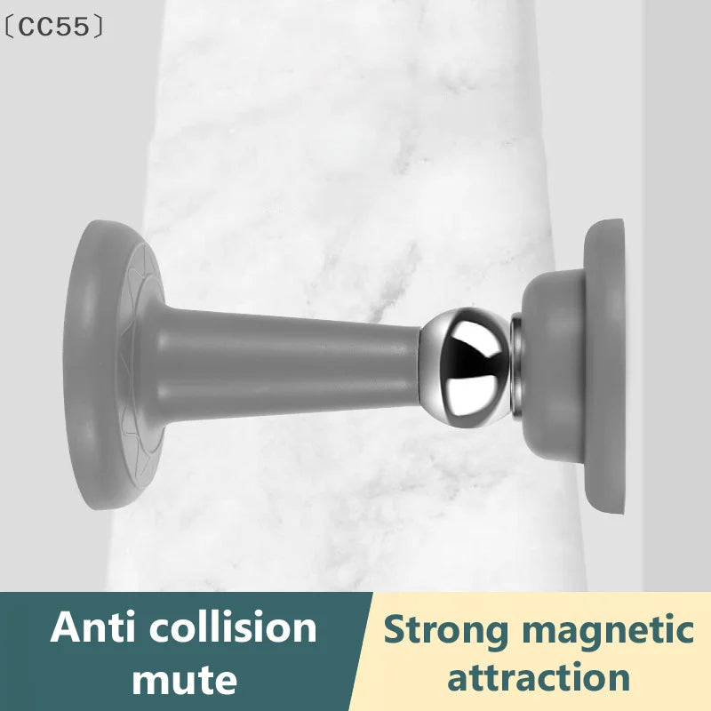 Stainless Steel Magnetic Door Stopper – Wall & Floor Mount Magnetic Door Stopper Qst