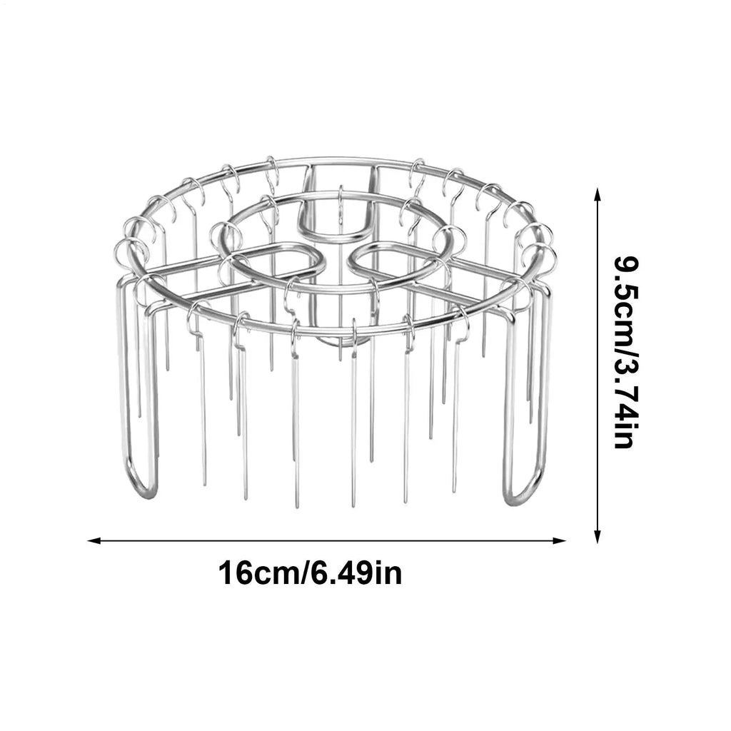 Stainless Steel Air Fryer Skewer Rack | Heat-Resistant Grill Air Fryer Skewer Rack Qme