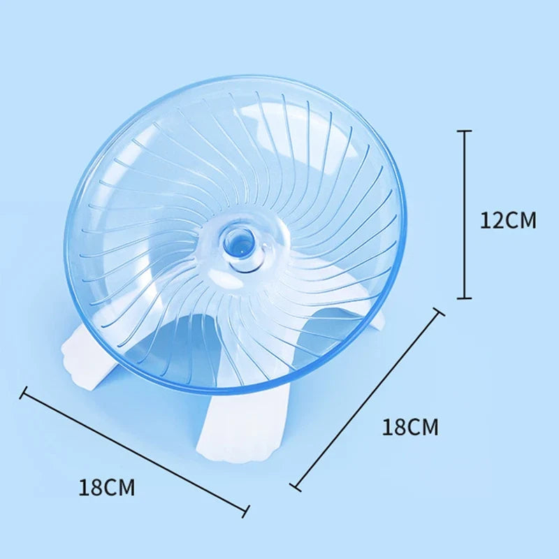 Hamster Running Wheel – Silent Rotary Jogging Toy for Small Pets Hamster Exercise Wheel Qme