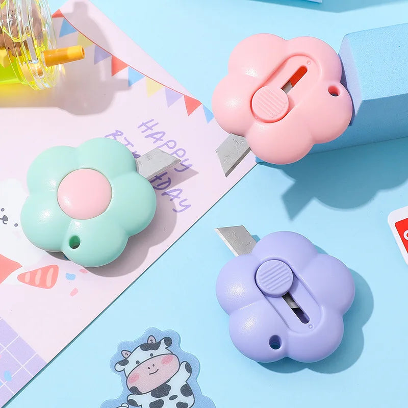 Mini Flower Utility Knife Box Cutter & Letter Opener | Kawaii Utility Knife Cutter Qme