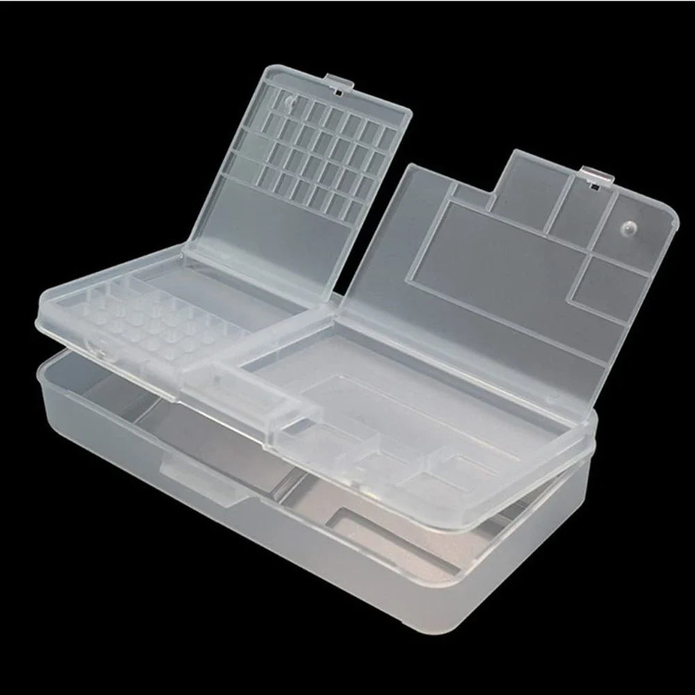 Transparent Plastic Storage Box Organizer for Screws, Beads & Parts Parts Storage Organizer Qme