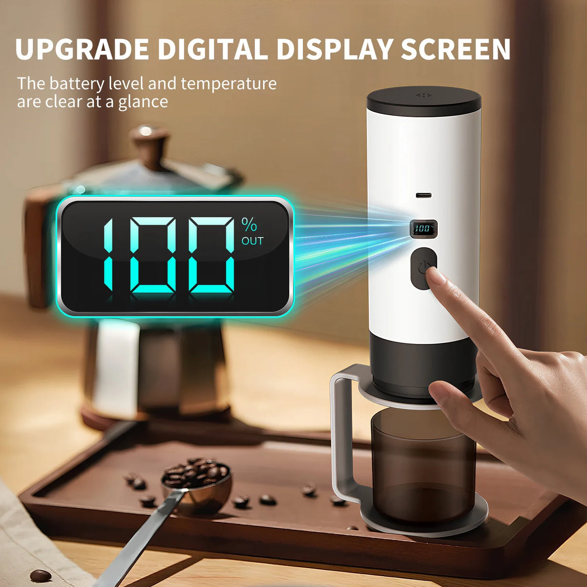 HAOYUNMA Portable Capsule Espresso Maker – Home Office Travel Capsule Espresso Machine Qst