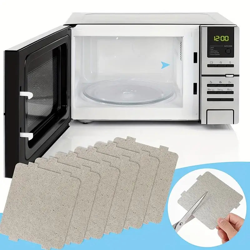 Mica Waveguide Cover Sheets 5-Pack – Cuttable Heat-Resistant Appliance Cover Sheets Qme