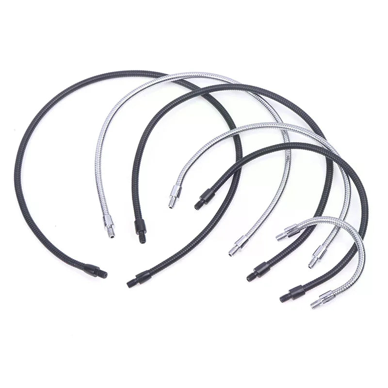 M4 Flexible Microphone Positioning Hose Black Silver 10–40cm Microphone Accessory Qme