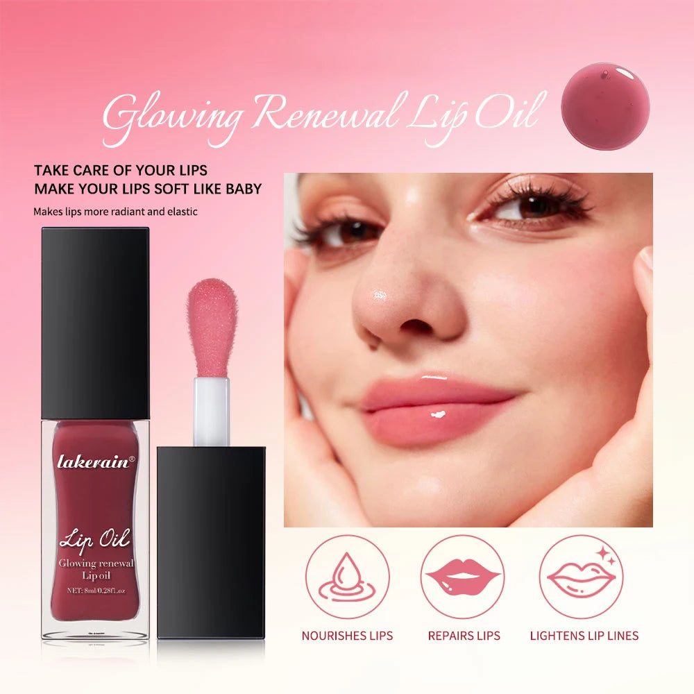 Lakerain 7-Color Moisturizing Lip Gloss – Natural Long-Lasting Lip Gloss Qst