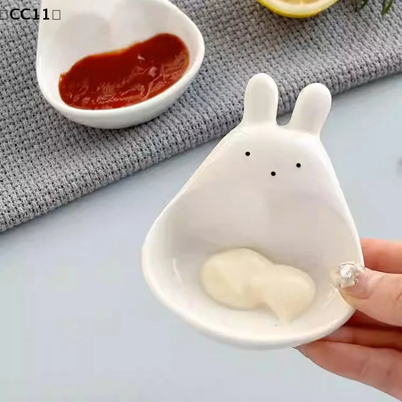 Cute Goose Rabbit Shaped Mini Dipping Bowls – Kids Tableware Mini Dipping Bowls Qme