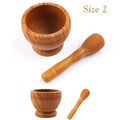 Manual Garlic Crusher Mortar & Pestle Spice Grinder Set Mortar & Pestle Set Qme Size2