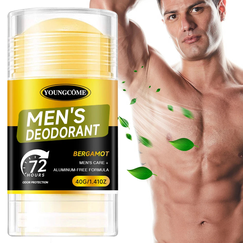 YOUNGCOME Men's 72H Deodorant Stick – Cinnamon Scent Men's Deodorant Stick Qst