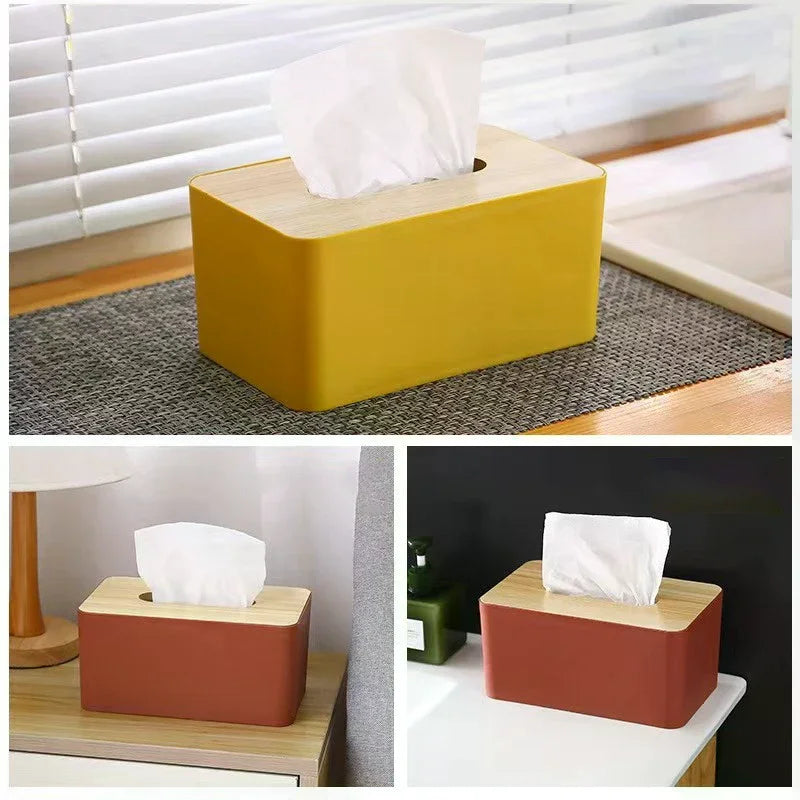 Creative Plastic Tissue Box – Multifunctional Home Storage Tissue Box Organizer Qme
