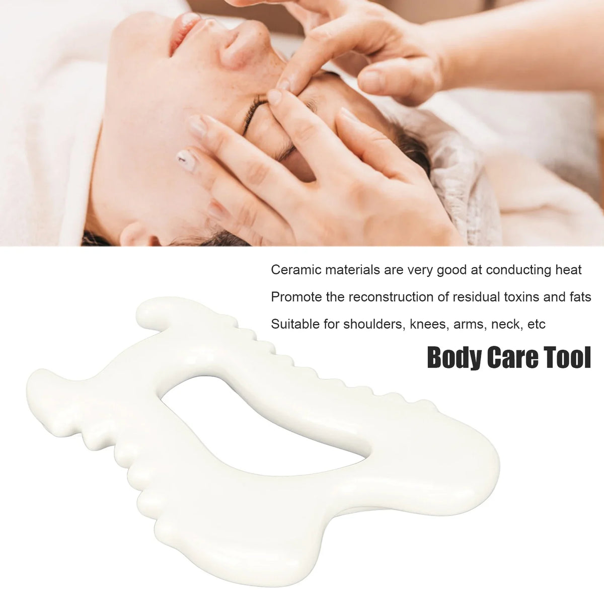 Ceramic Gua Sha Scraping Massage Tool – Antistatic & Thermal Gua Sha Massage Tool Qme