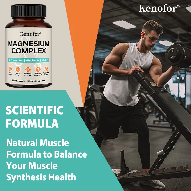 Magnesium Complex 2340mg – Malate, L-Threonate & Bisglycinate Magnesium Supplement Qst