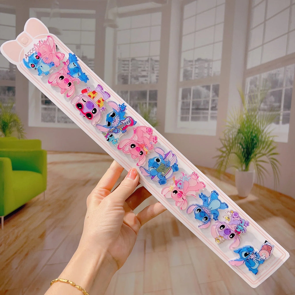Stitch Cartoon Acrylic Hair Clip – Cute Student Hair Accessory Cartoon Hair Clip Qme 6